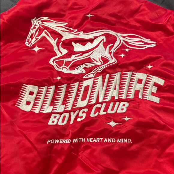 Billionaire Boys Club Red Satin Jacket